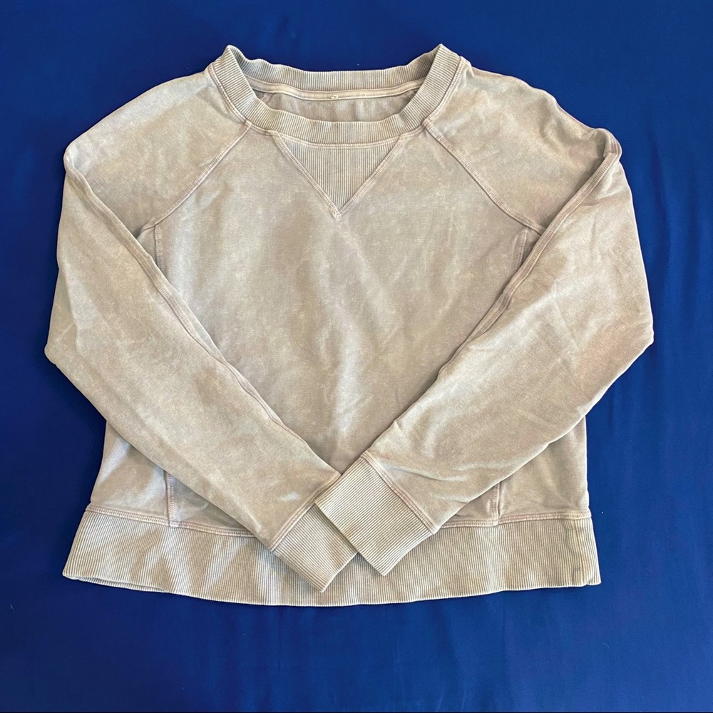 Lululemon Light Gray Pullover Sweater Small - image 3